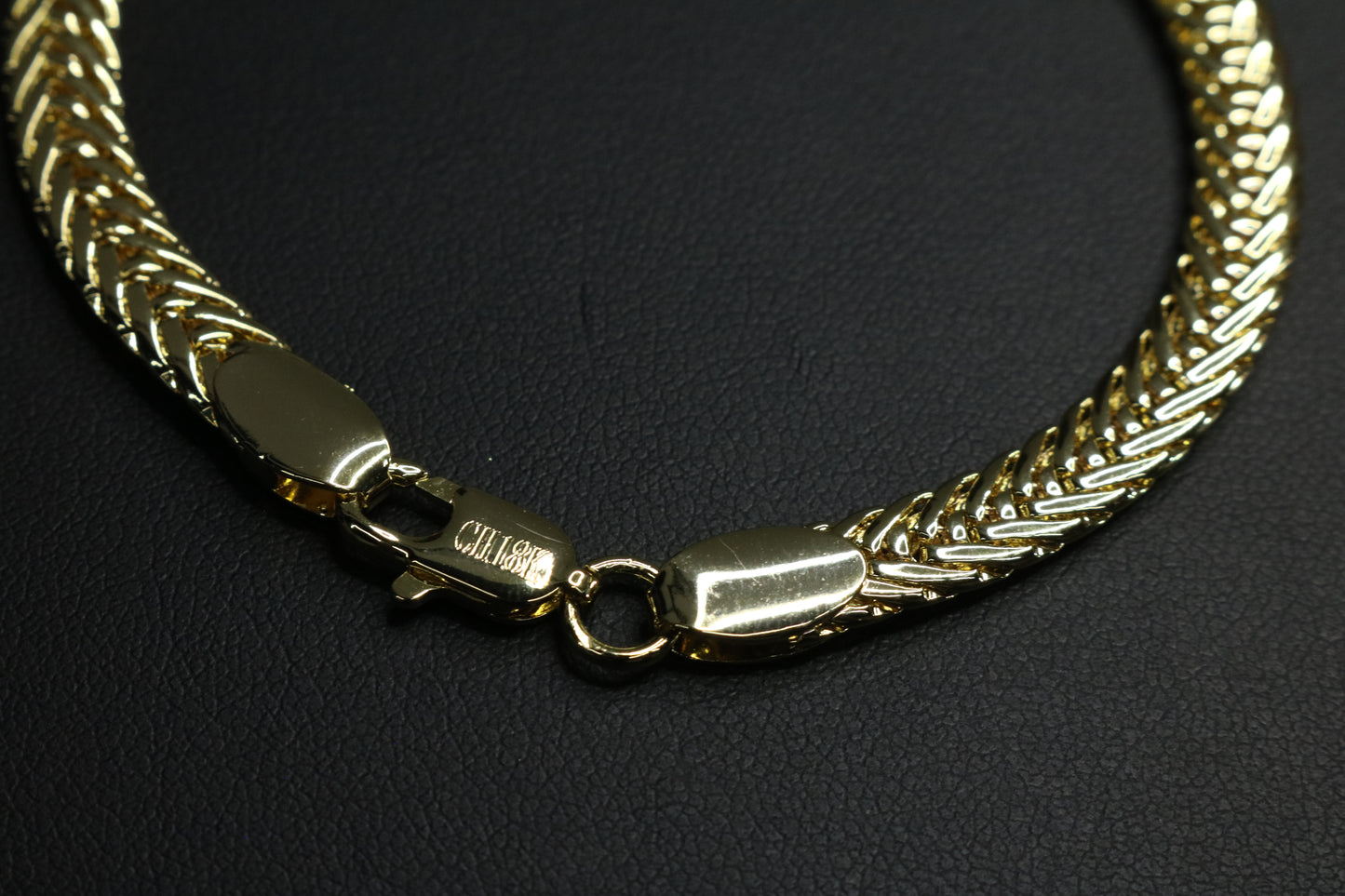 Pulso Serpiente Dorado 7mm 20cm