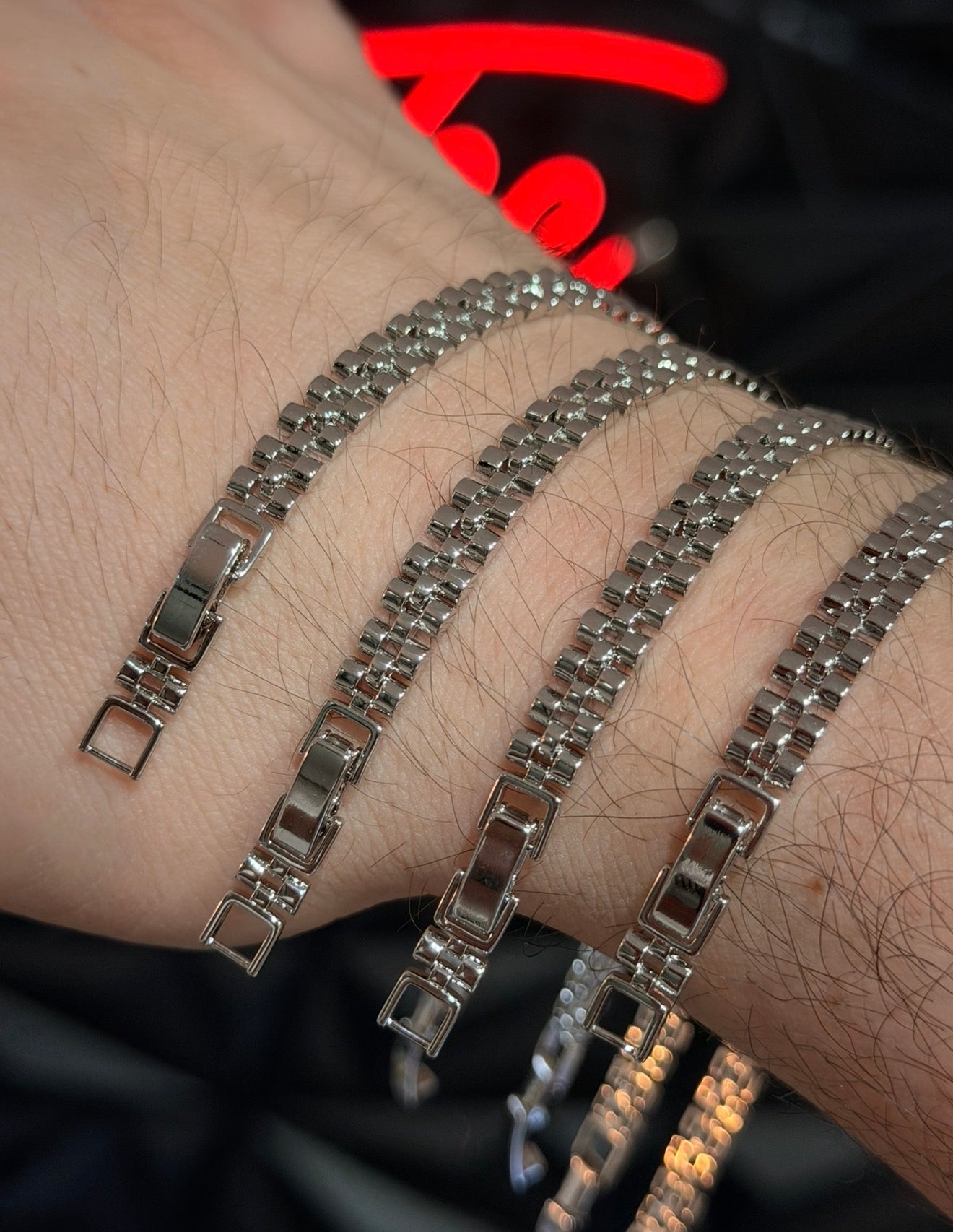 Pulso RLX Mini Plateado 5mm y 18cm