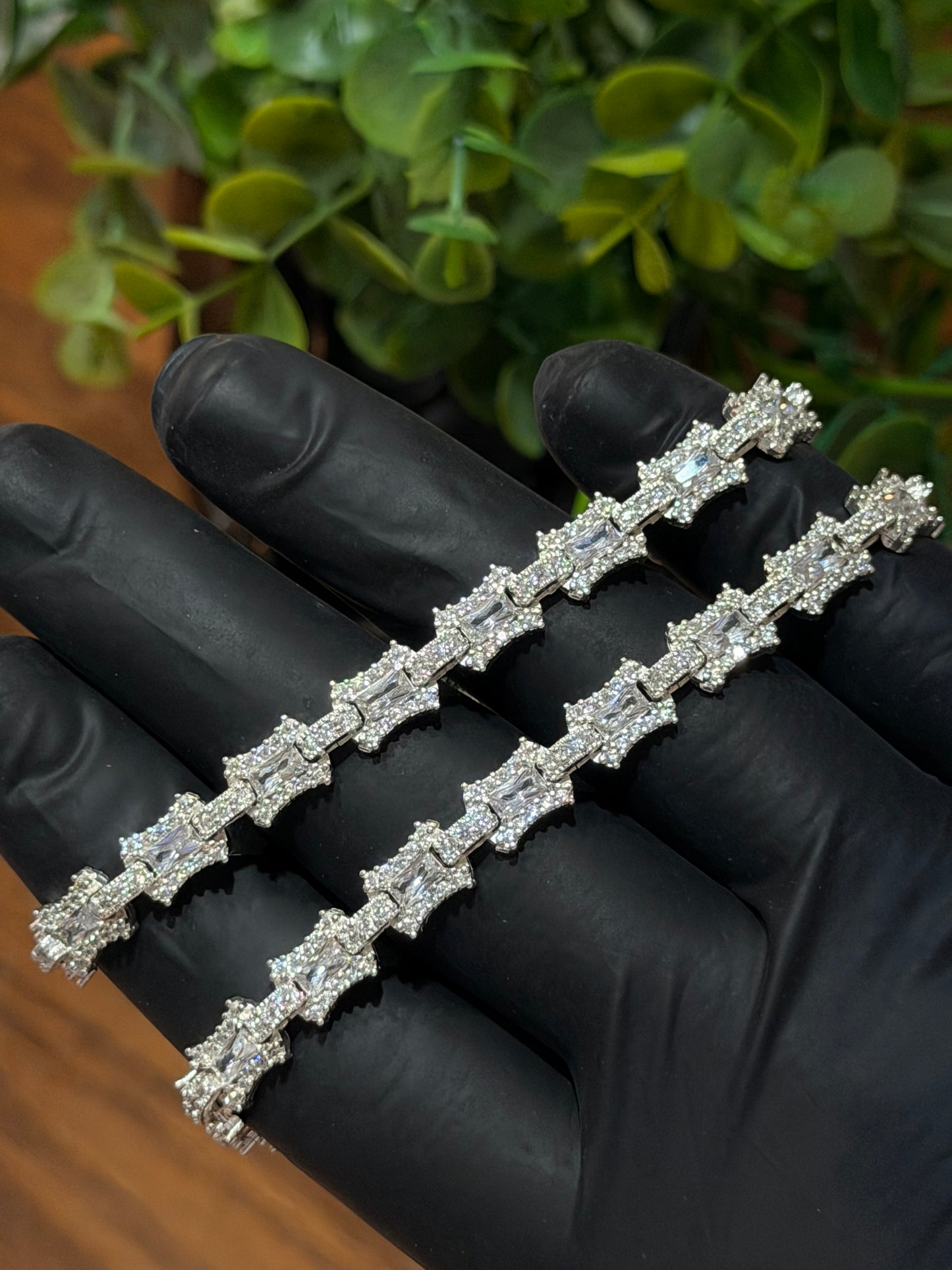 Pulso Baguette Link Plata .925