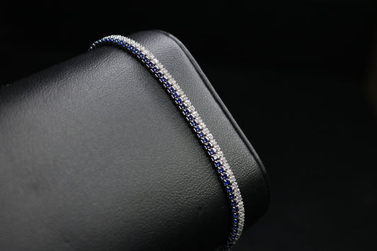 Tennis Combinado Azul-Blanco Ajustable 17-20cm