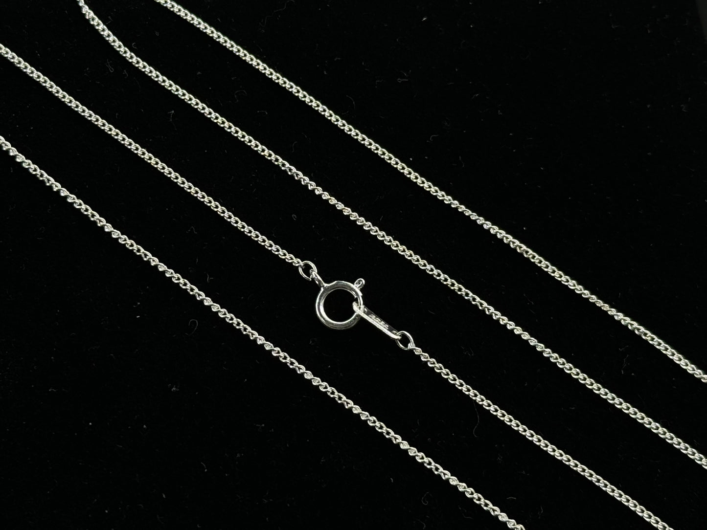 Cadena Barbada 1mm 50cm Plata .925