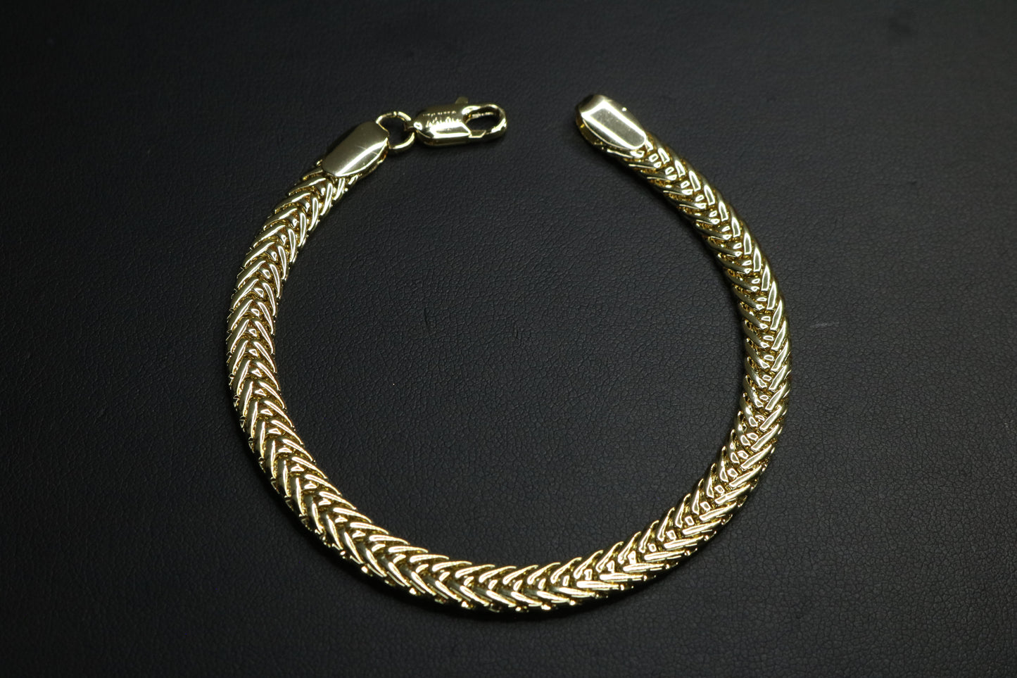 Pulso Serpiente Dorado 7mm 20cm