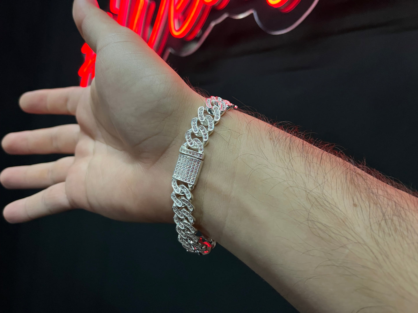 Miami Iced XL Plata .925 (12mm)