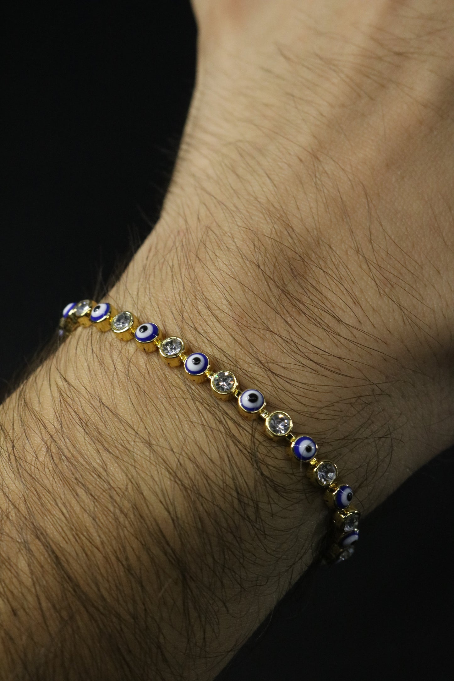 Pulso Ojo Turco Azul Ajustable 18-21cm