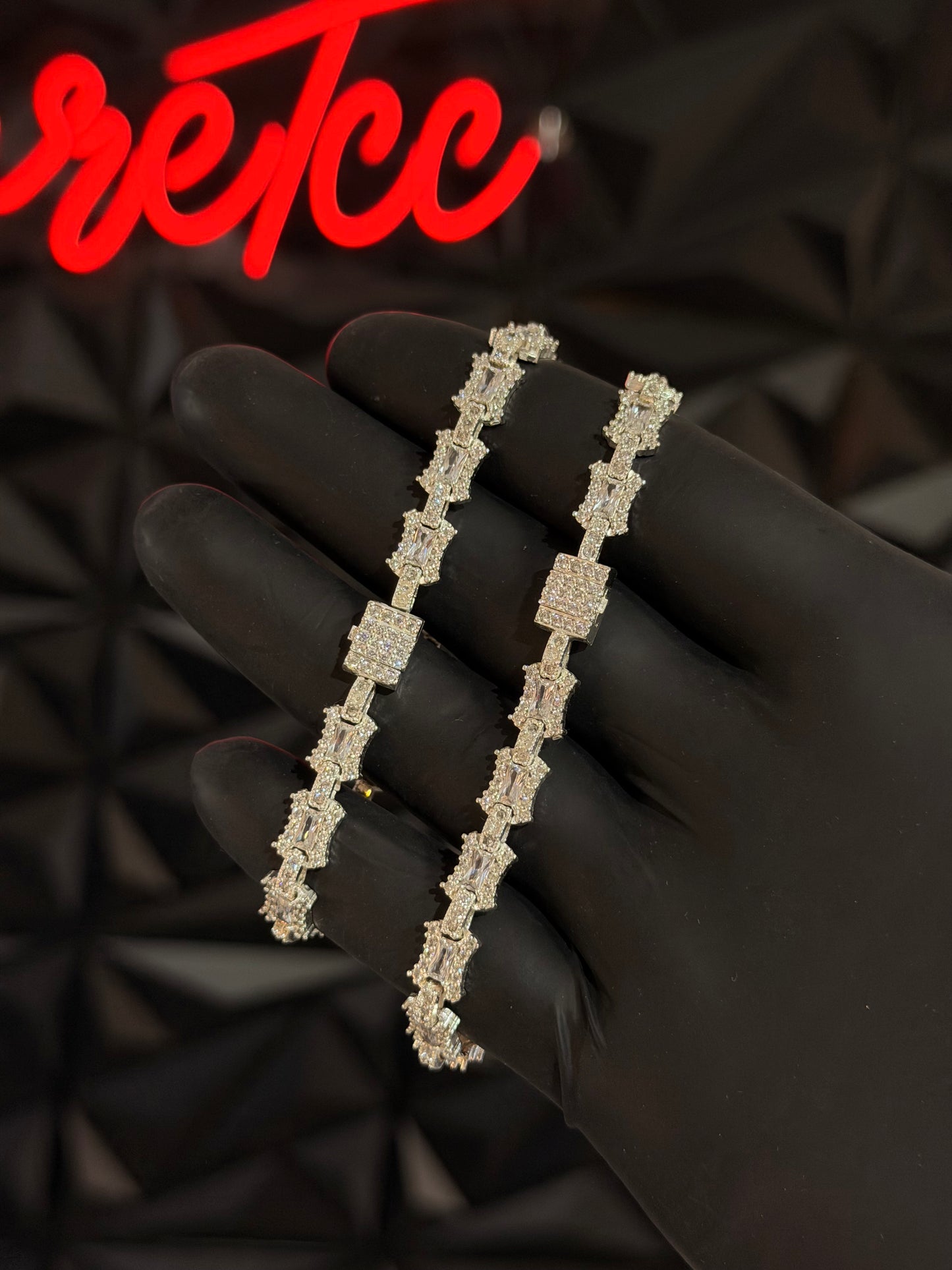 Pulso Baguette Link Plata .925