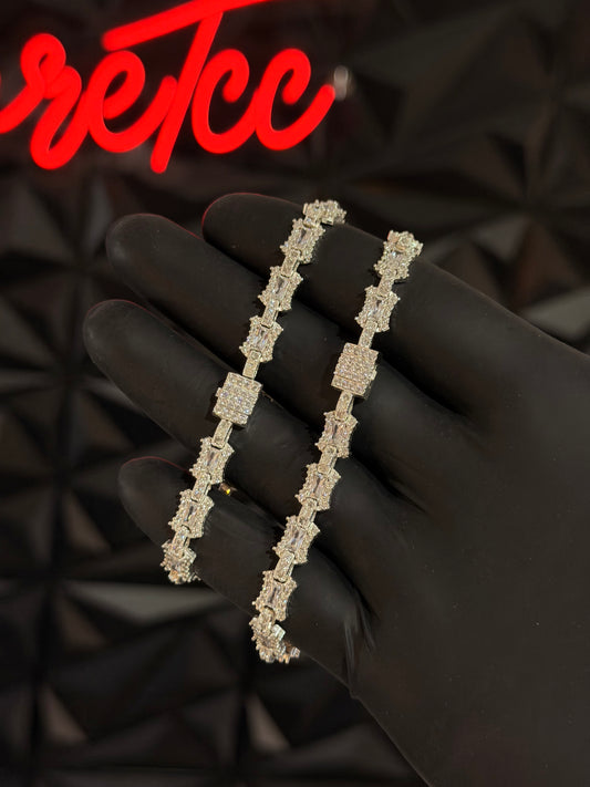 Pulso Baguette Link Plata .925