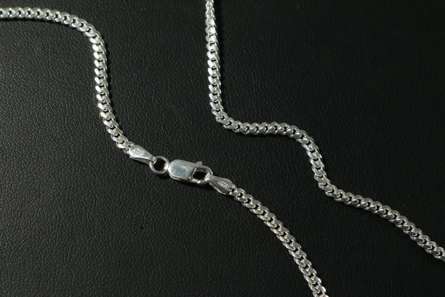 Cadena Barbada Clásica Plata .925 4mm 60cm