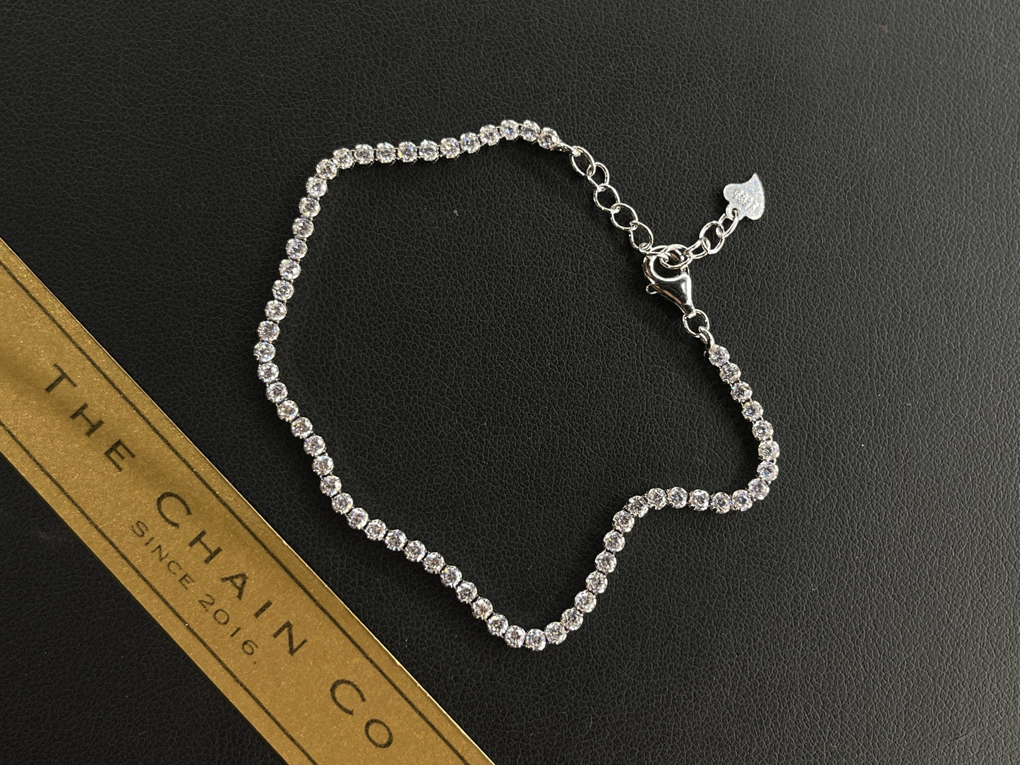 Pulso Tennis Plata .925 2mm 17-20cm