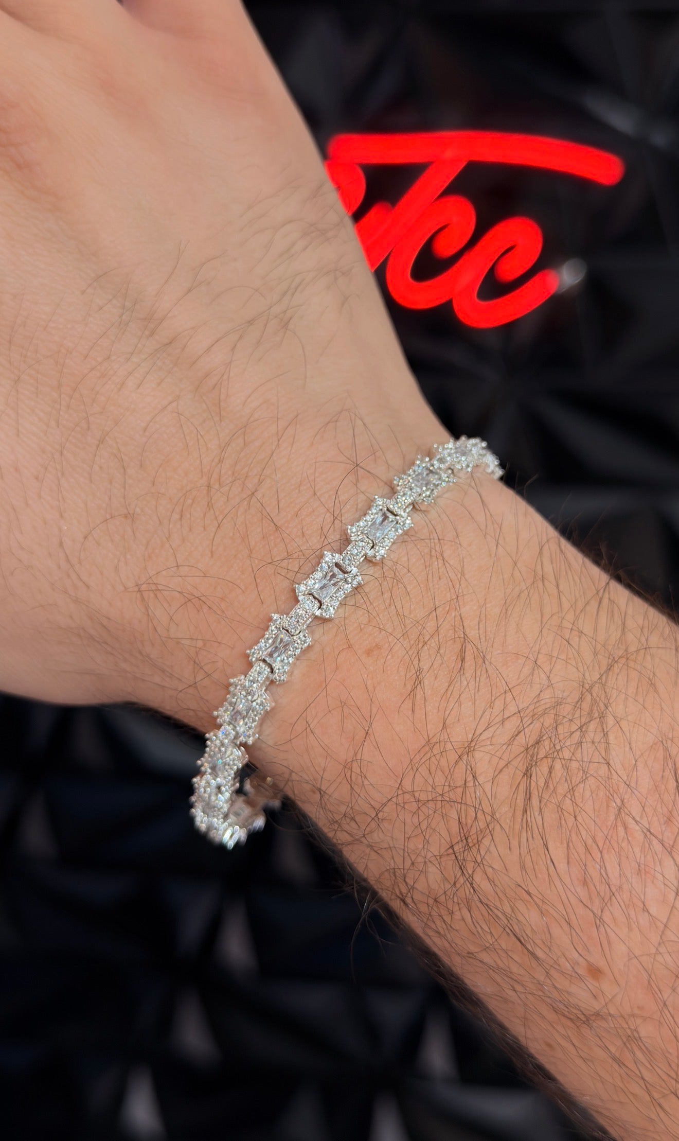 Pulso Baguette Link Plata .925