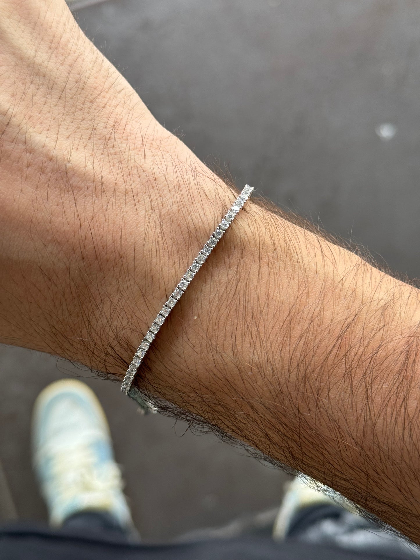 Pulso Tennis 4mm 18cm Plata .925