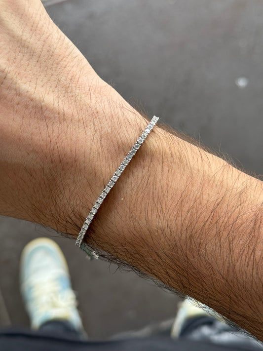 Pulso Tennis 4mm 18cm Plata .925