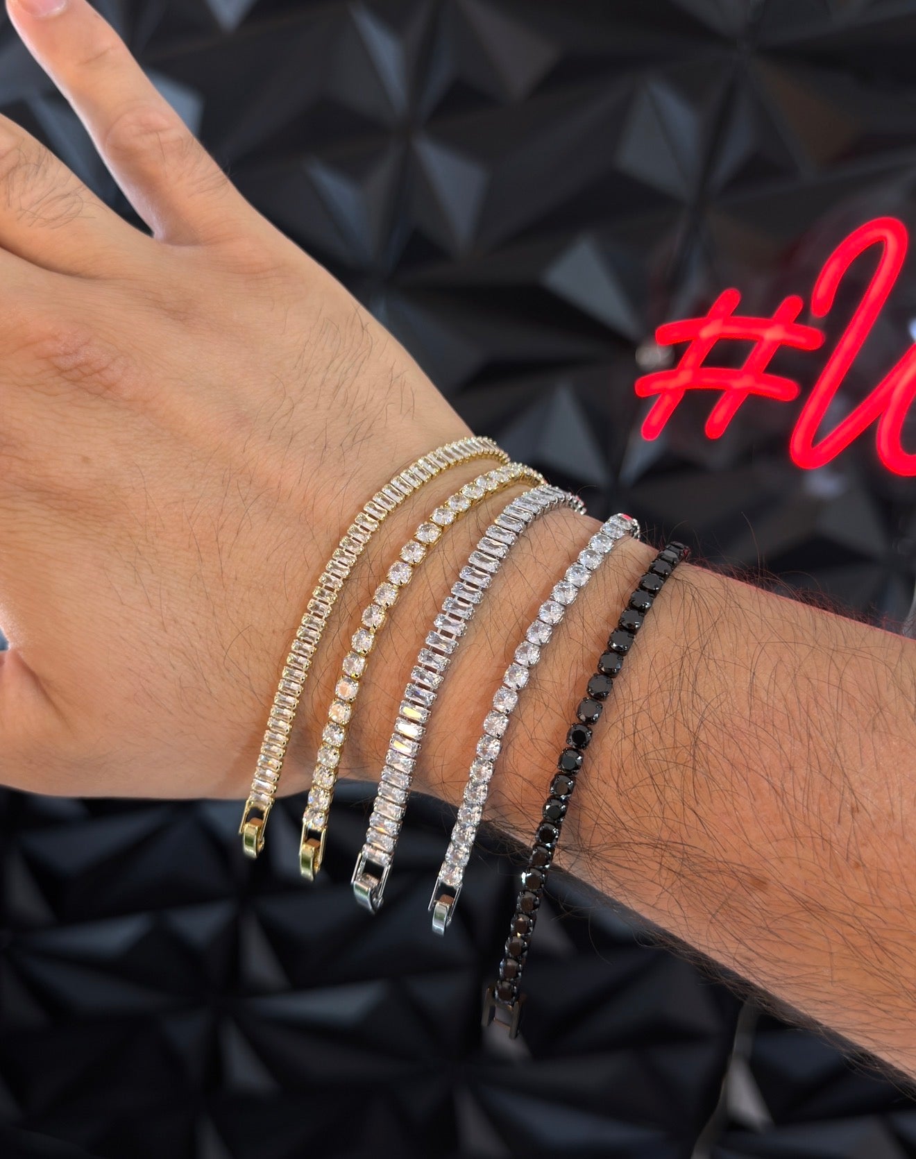 Pulsos Tennis Laminado 18k