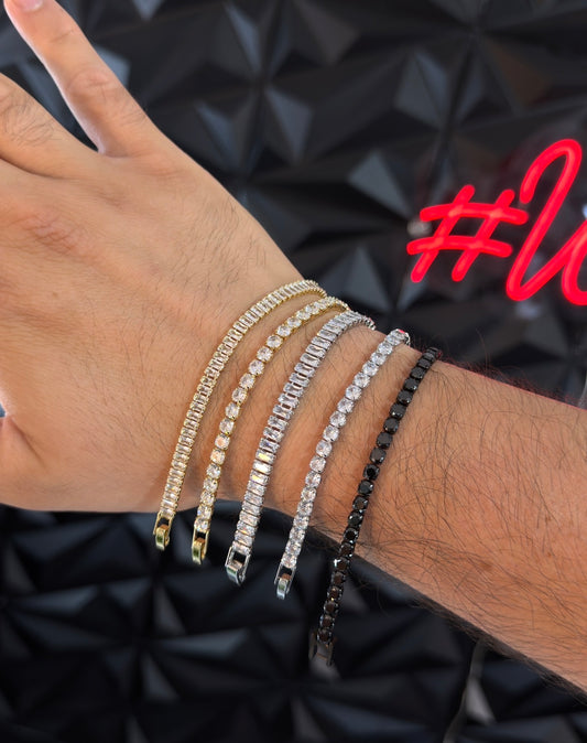 Pulsos Tennis Laminado 18k